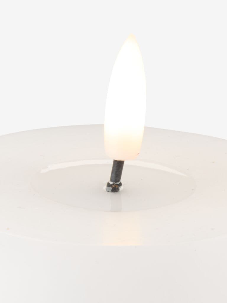 Vela grossa LED EIDE 3 unidades com comando