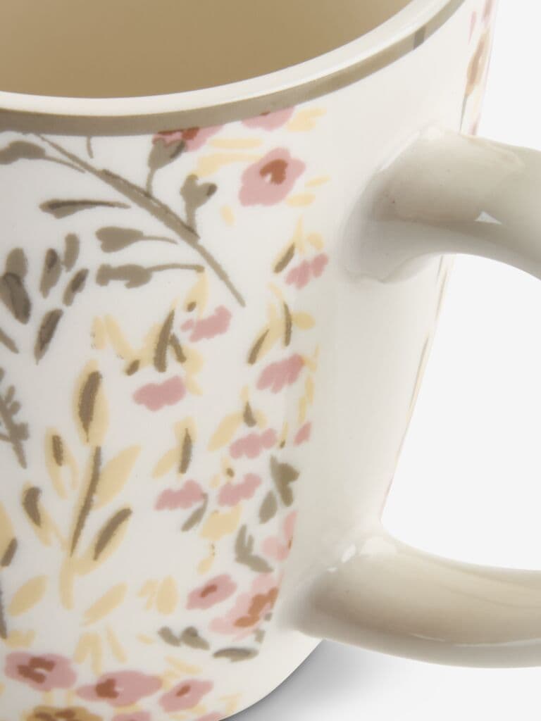 Caneca EMIL Ø8xA10cm 35cl com flores