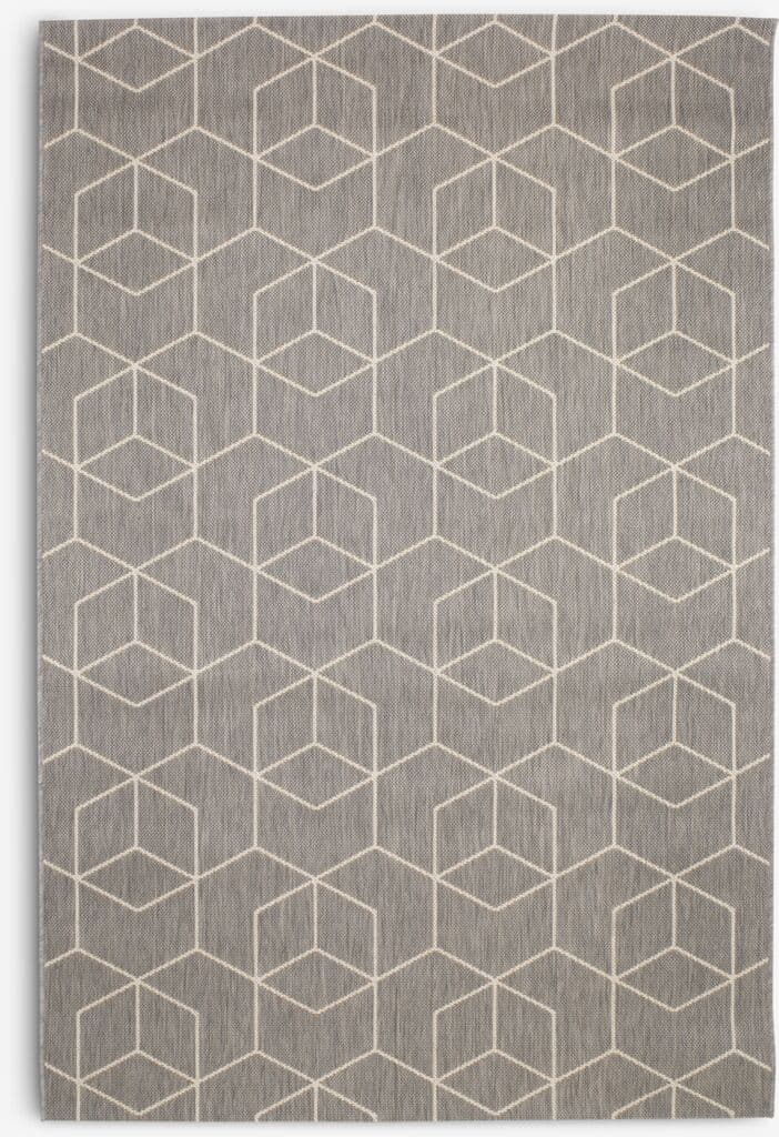 Tapete BALSATRE 160x230 cinzento/branco