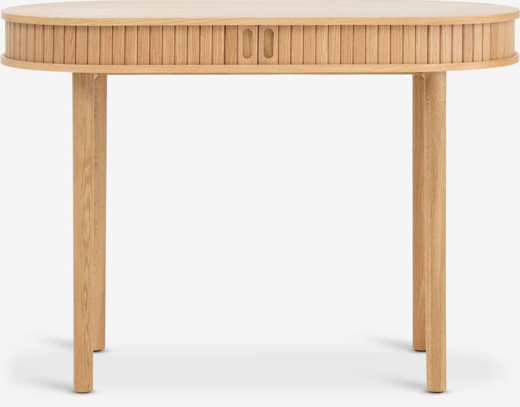 Mesa consola LYNGVIG 50x110 2 portas persiana carv natural