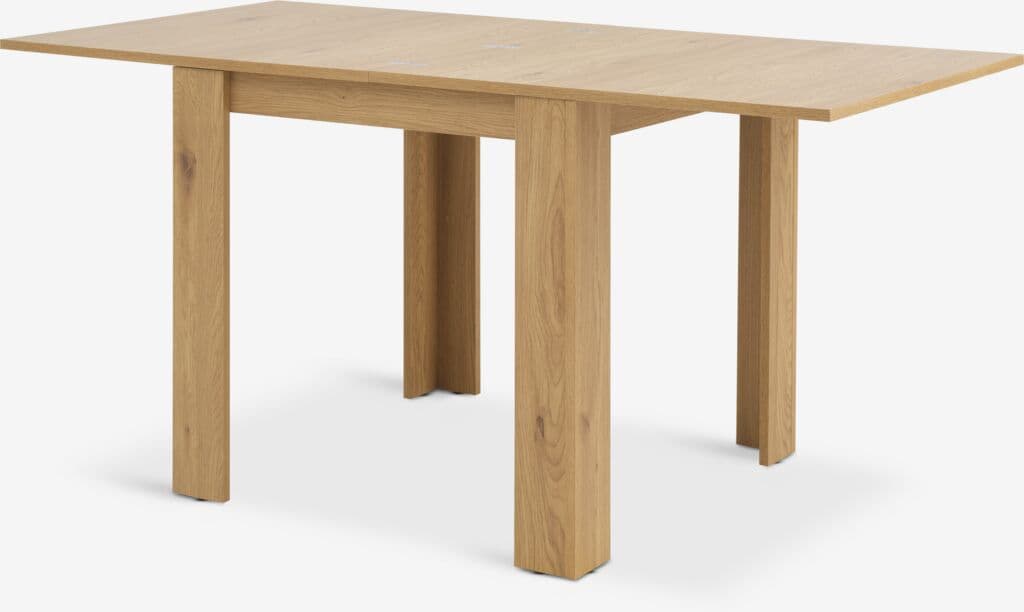 Mesa de jantar JUNGEN 80x80/160 cor carvalho