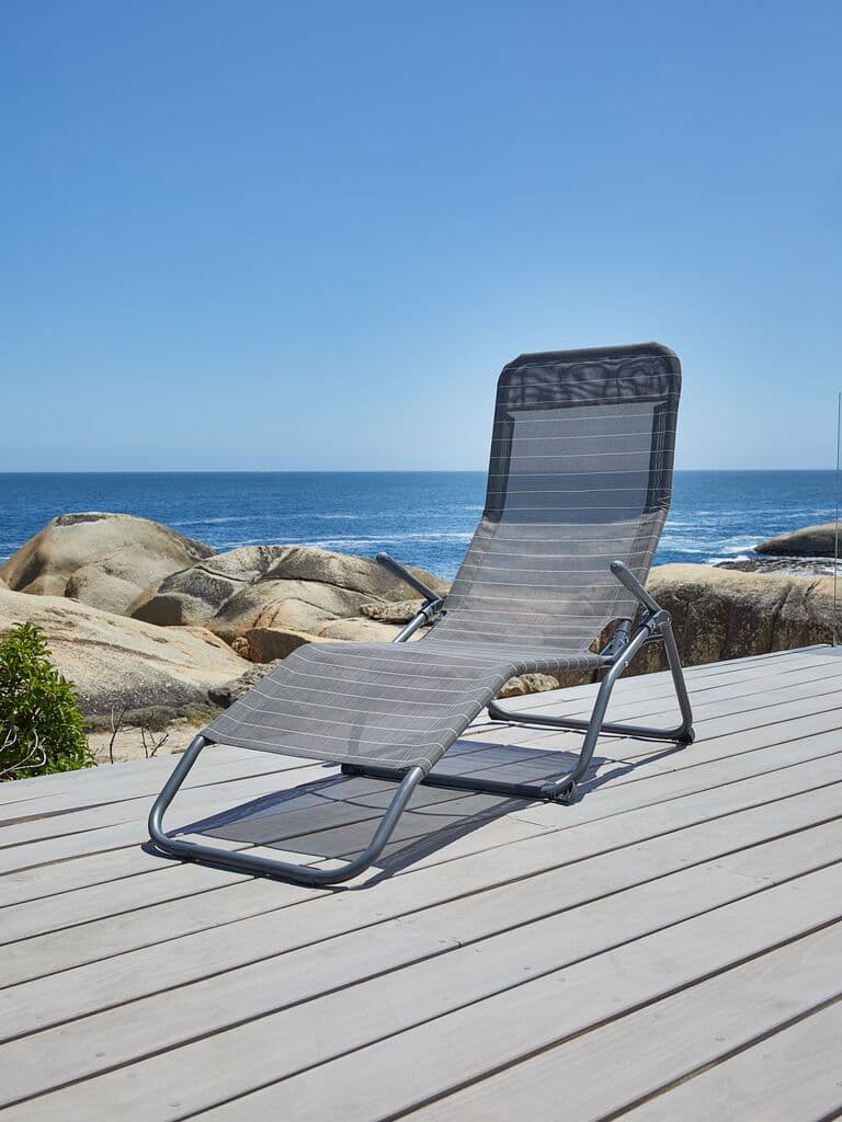 Espreguiçadeira KALMAR L60xC168 cinzento