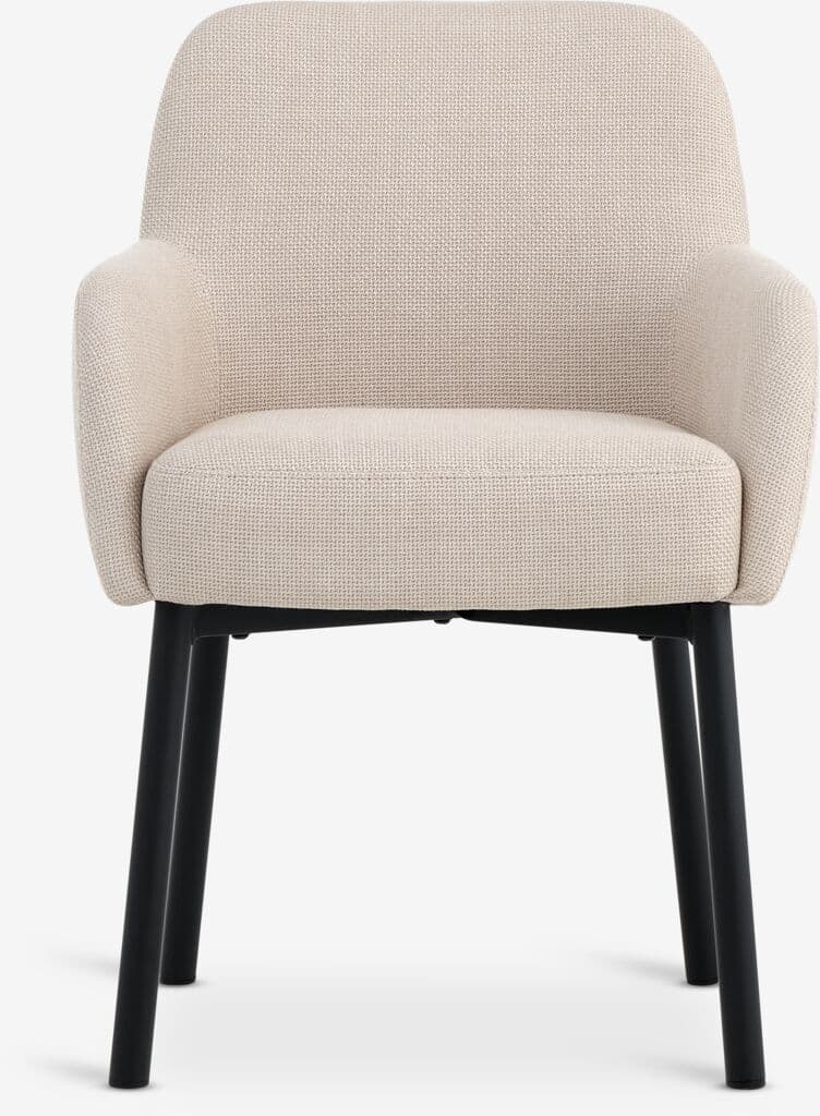 Cadeira de jantar SOTTRUP tecido bege/preto