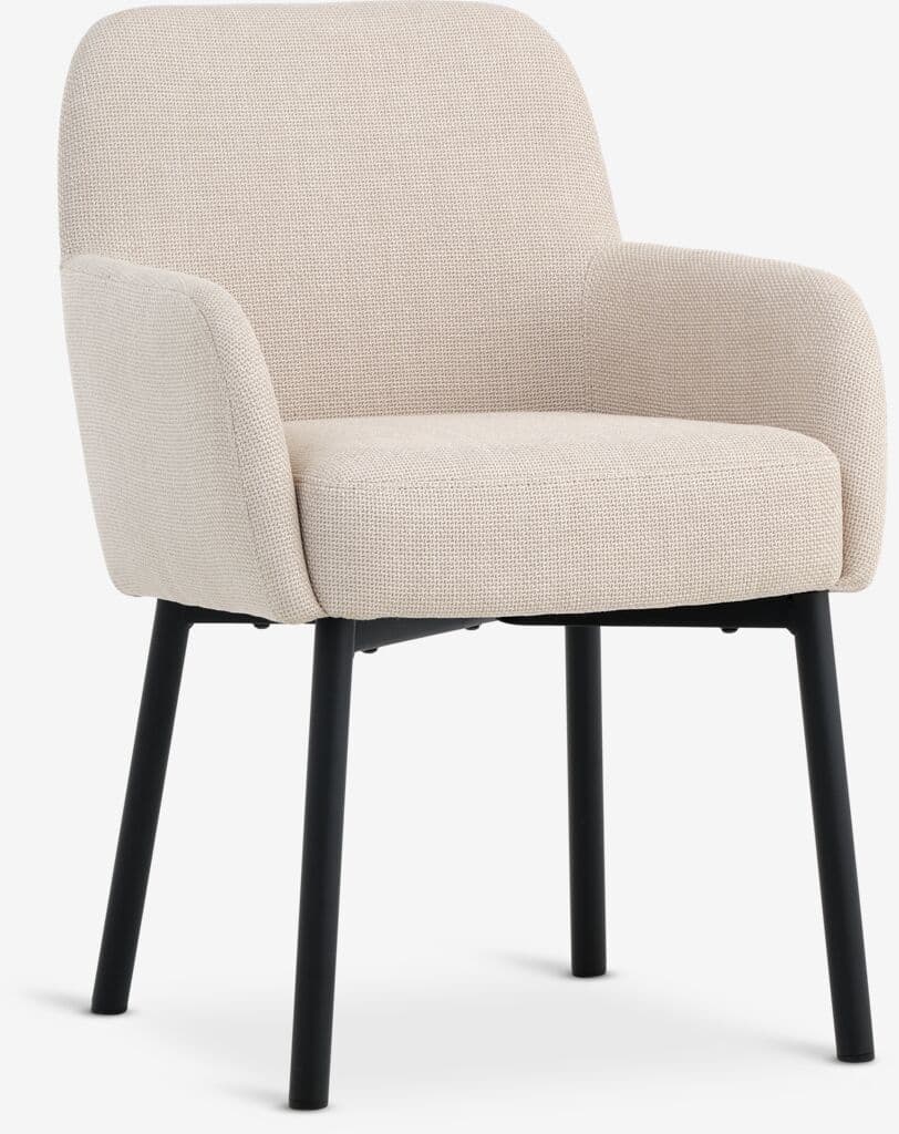 Cadeira de jantar SOTTRUP tecido bege/preto