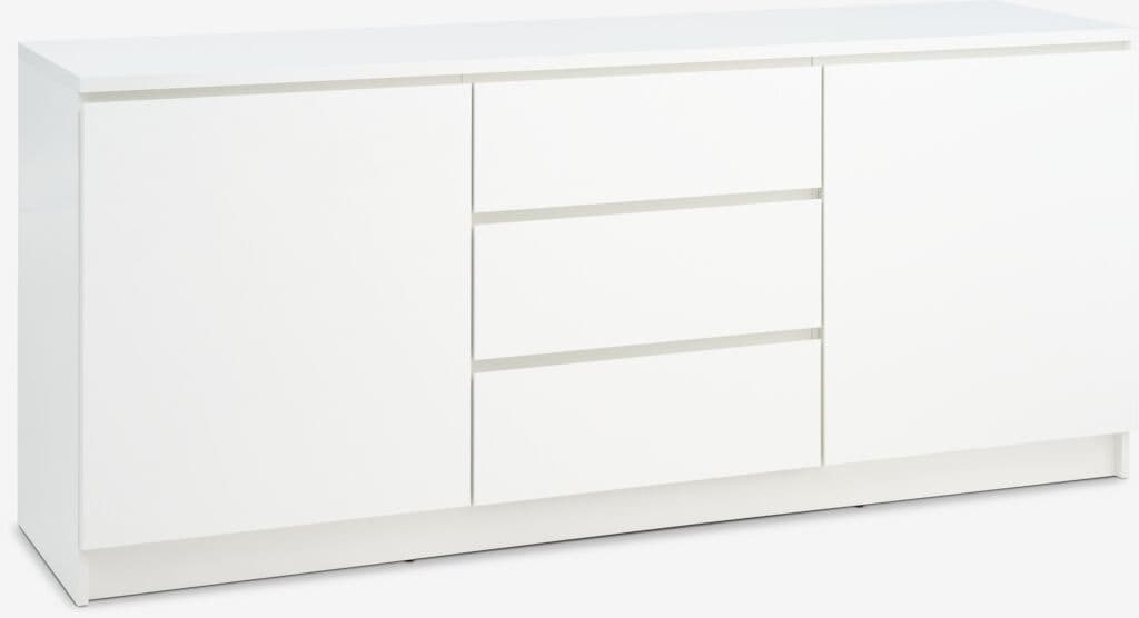 Aparador LIMFJORDEN 2 portas 3 gavetas branco