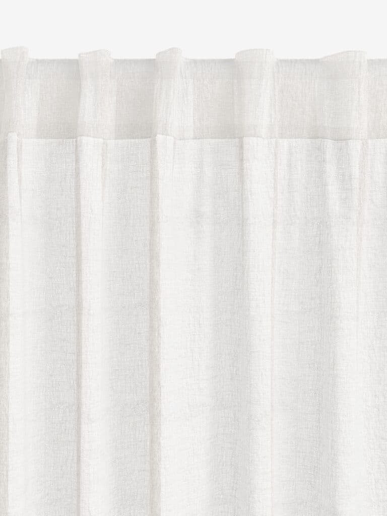 Cortinado UNNEN 1x140x300 aparência linho branco