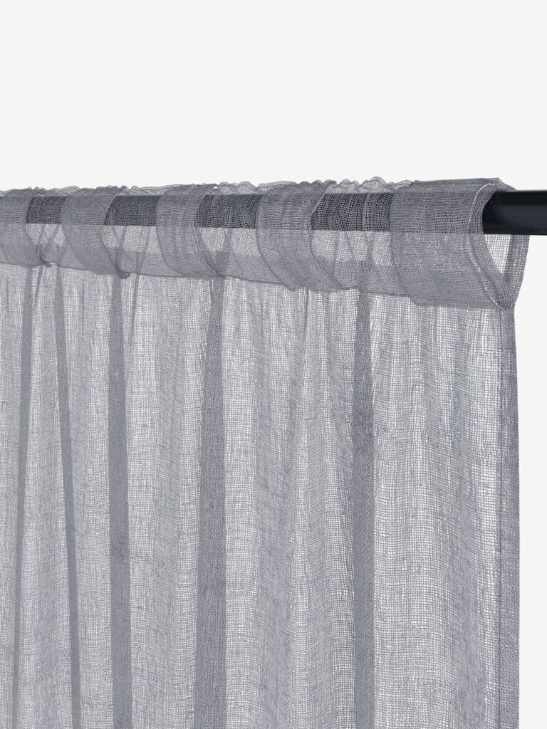 Cortinado UNNEN 1x140x300 cinzento efeito linho