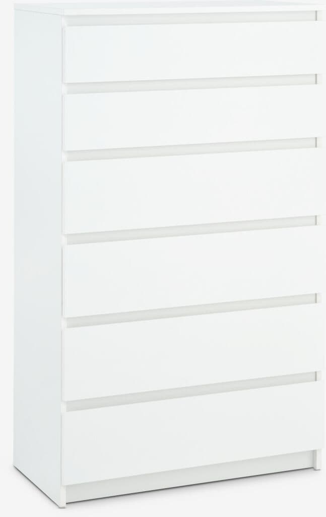 Cómoda TANGE 6 gavetas branco