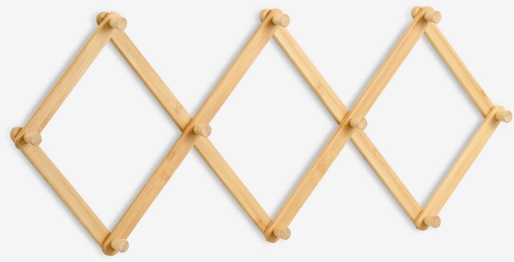 Cabide VANDSTED 10 ganchos bambu