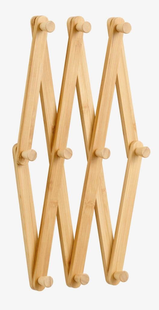 Cabide VANDSTED 10 ganchos bambu