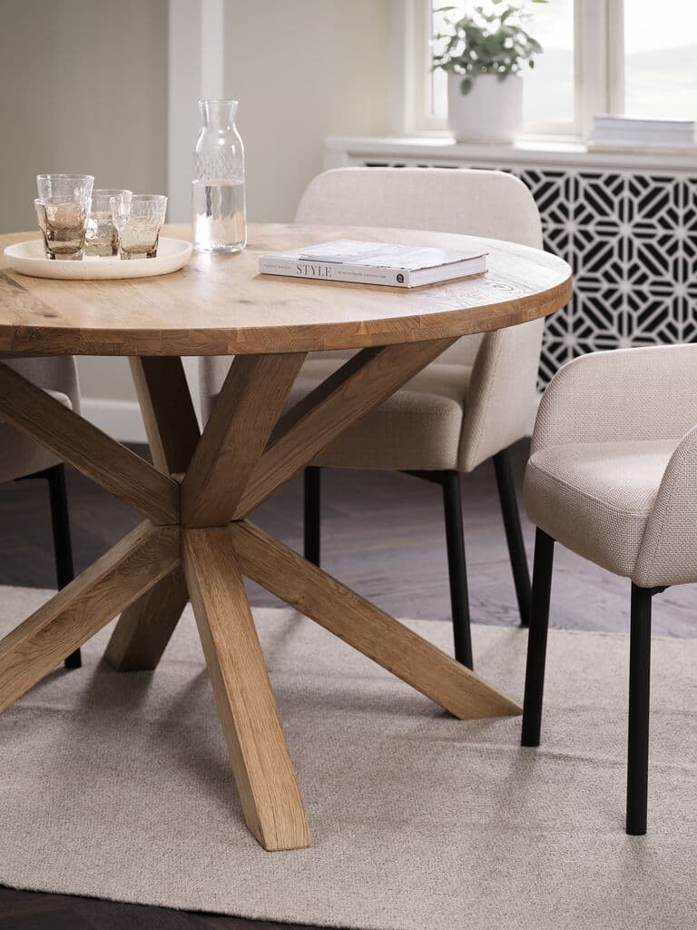 Mesa de jantar GRIBSKOV Ø120 carvalho