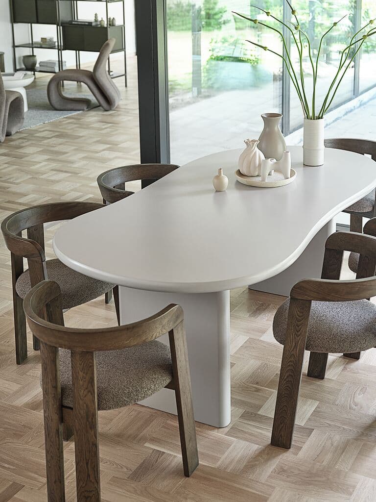 Mesa de jantar VORDINGBORG 98x198 bege