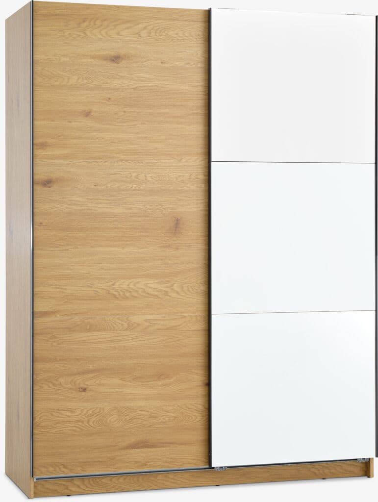 Roupeiro RABERG 150x200 com espelho cor carvalho