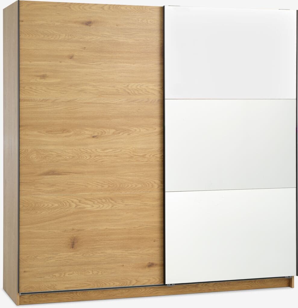 Roupeiro RABERG 200x200 com espelho cor carvalho