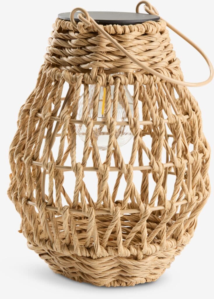 Candeeiro decorativo BREMSE Ø18xA22cm natural