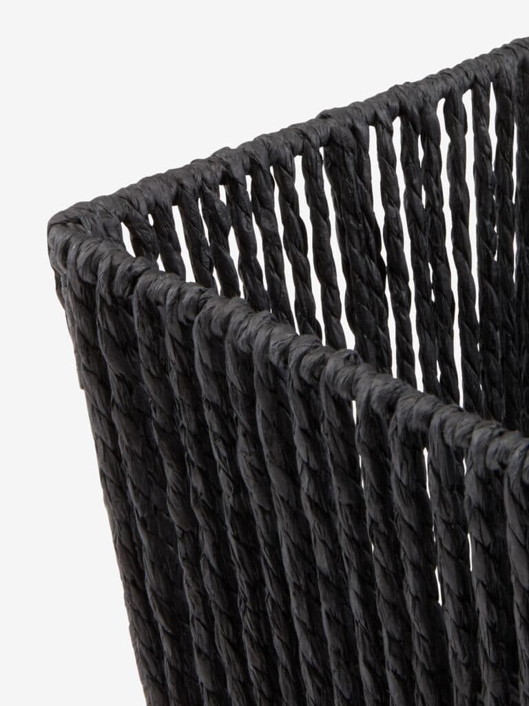 Cesto LARSEMIL L23xC33xA17cm preto
