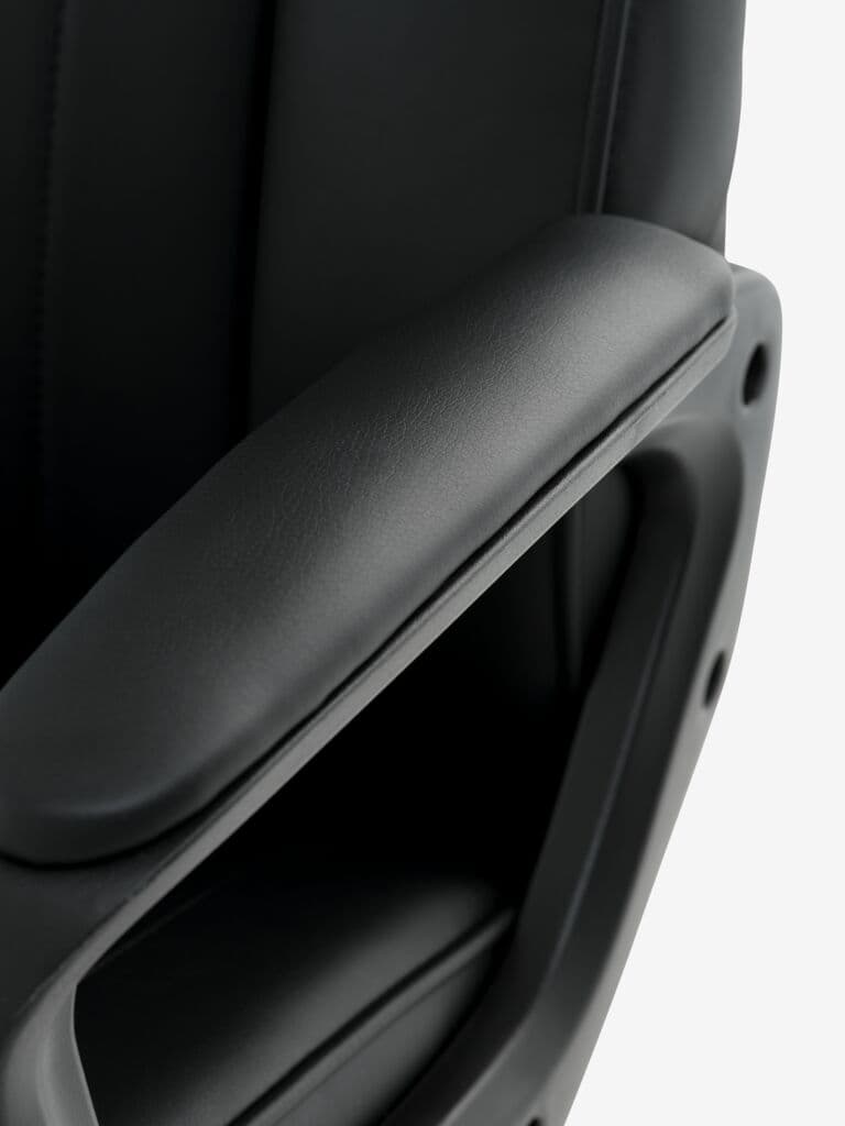 Cadeira gaming FJELSTED pele sintética preto/cinzento