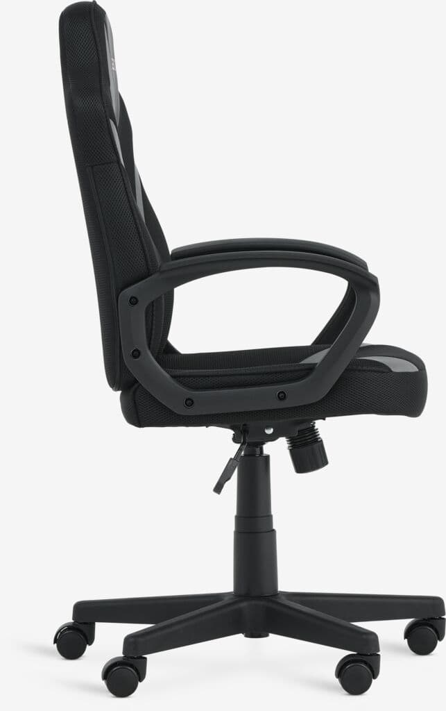 Cadeira gaming RANDRUP pele sintética preto/malha