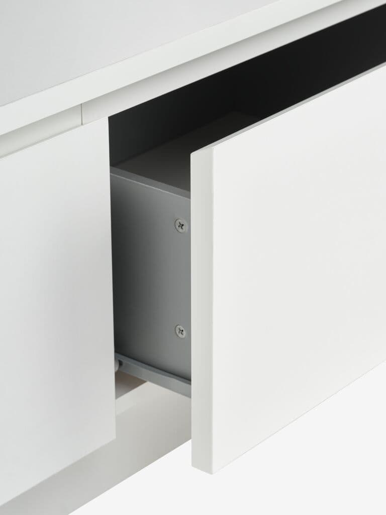 Móvel TV LIMFJORDEN 2 gavetas 1 porta branco