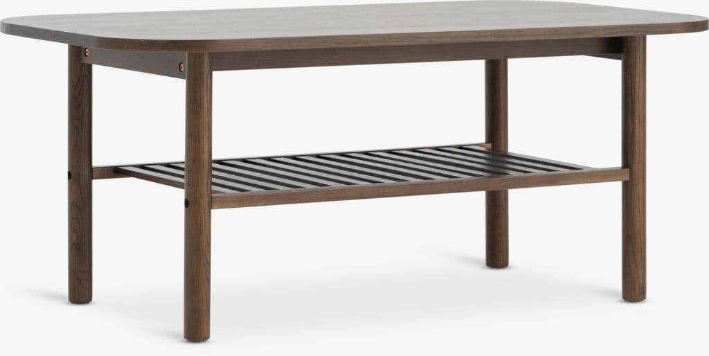 Mesa de centro LYNGVIG 60x110 1 prateleira carvalho escuro
