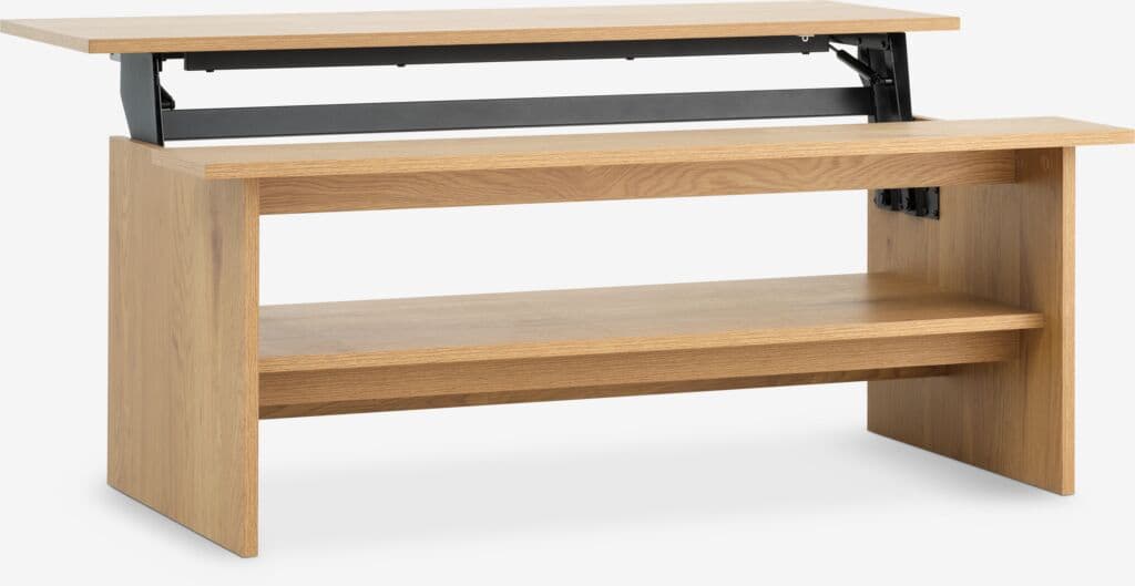 Mesa de centro DAUGBJERG L120 tampo elevatório cor carvalho