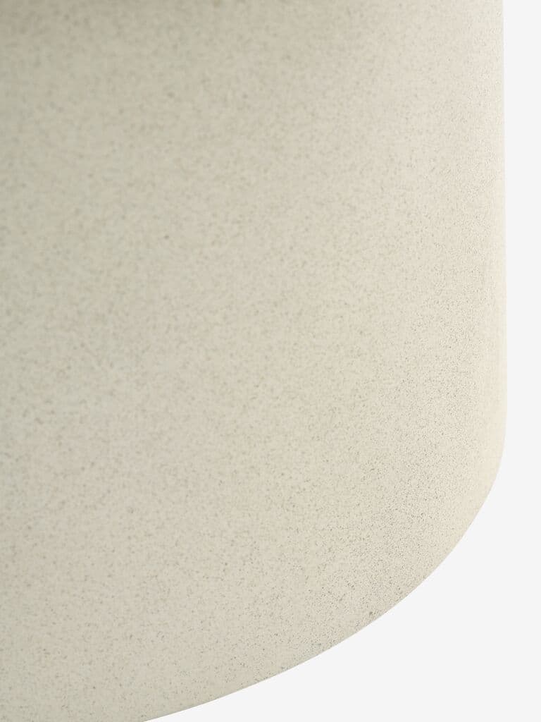 Mesa de centro LYDUM Ø60 fibrocimento cinzento/bege