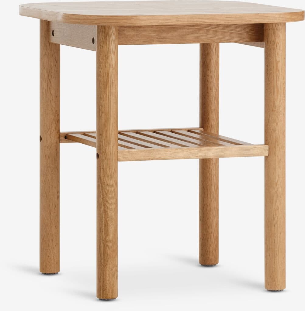 Mesa de apoio LYNGVIG 45x45 1 prateleira carvalho