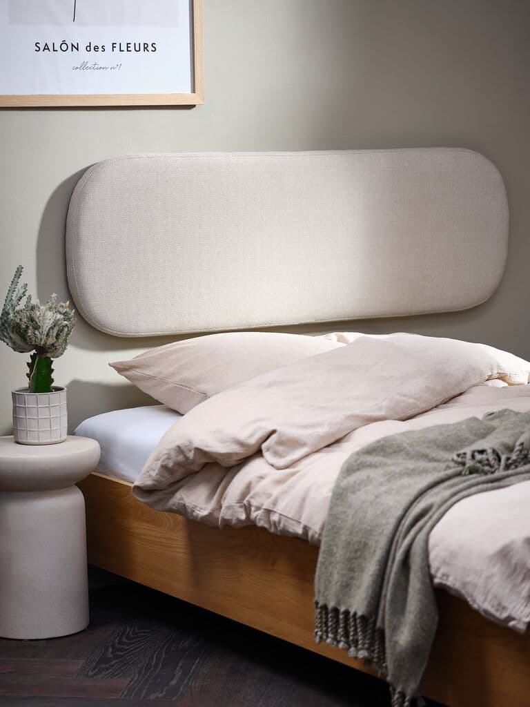 Estrutura de cama ELLINGE 140x190 c/arrumação cor carvalho