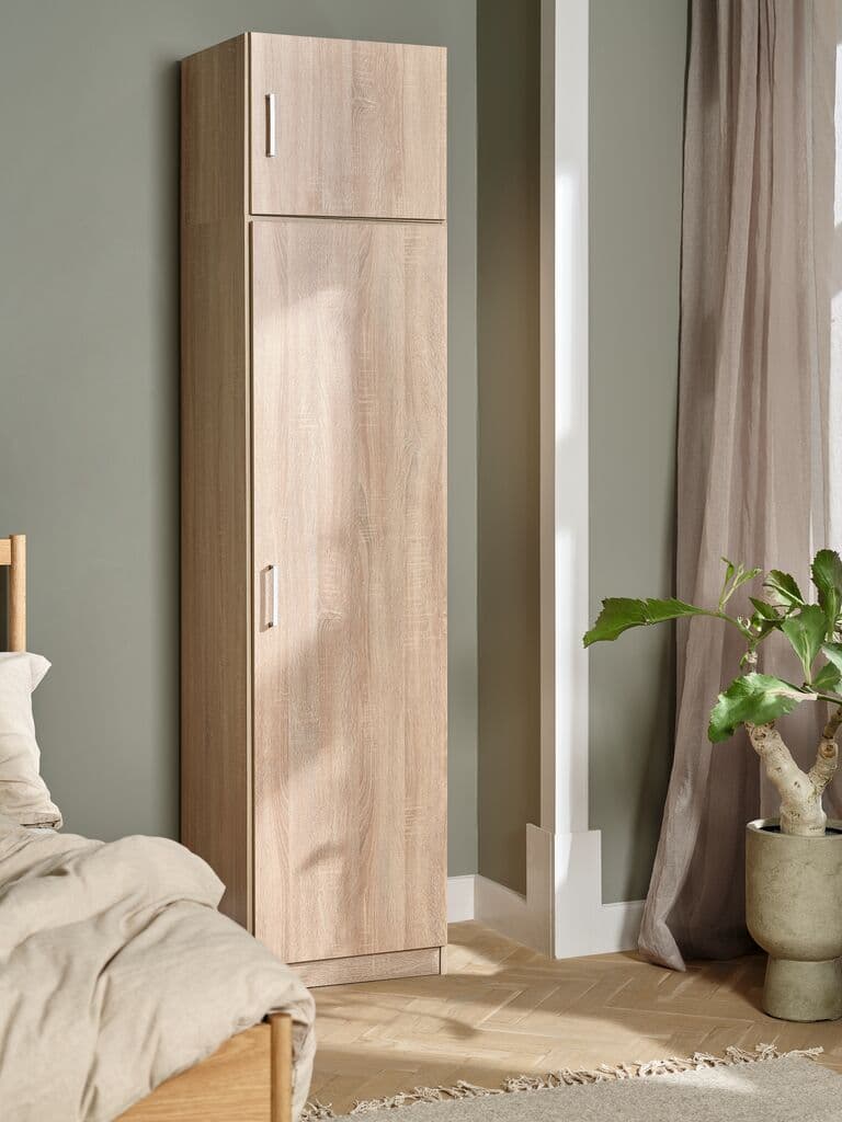 Roupeiro FANDRUP 50x176 1 porta cor carvalho claro