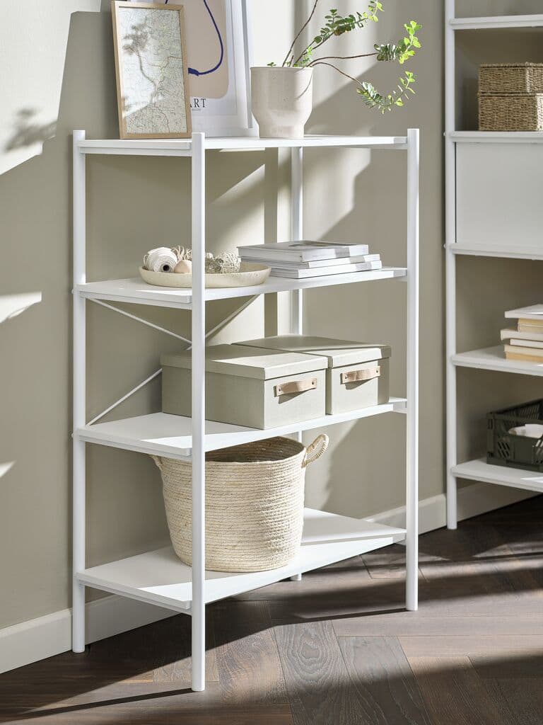 Estante LINDVED 4 prateleiras branco
