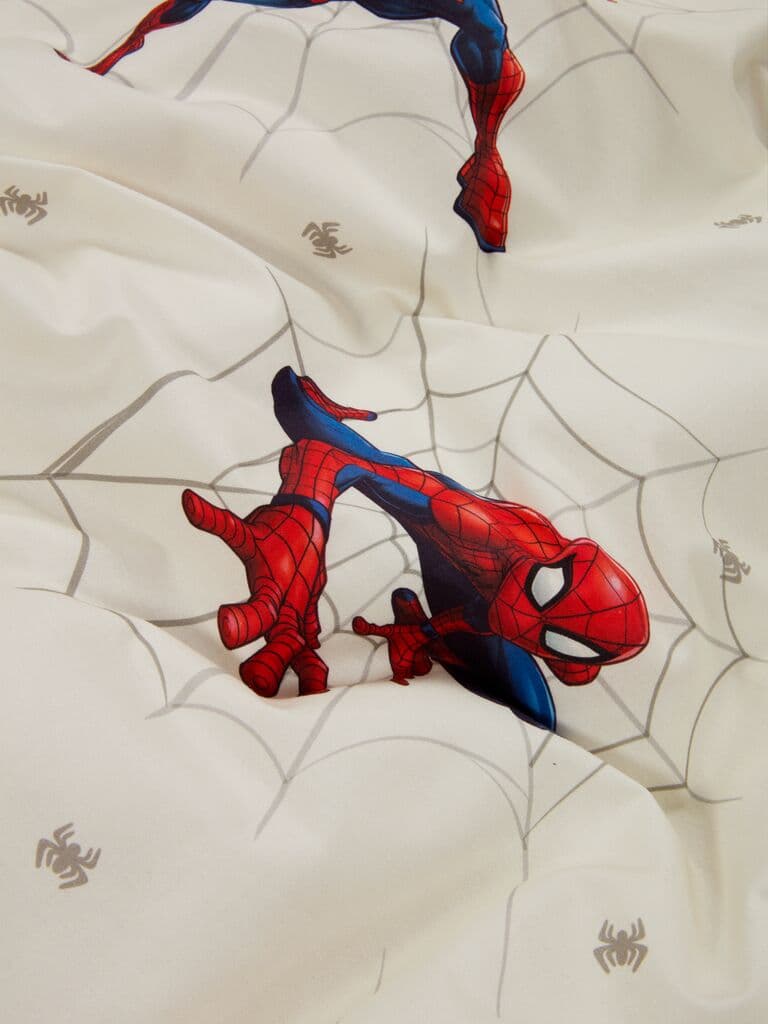Conjunto capa edredão SPIDERMAN 155x220 branco