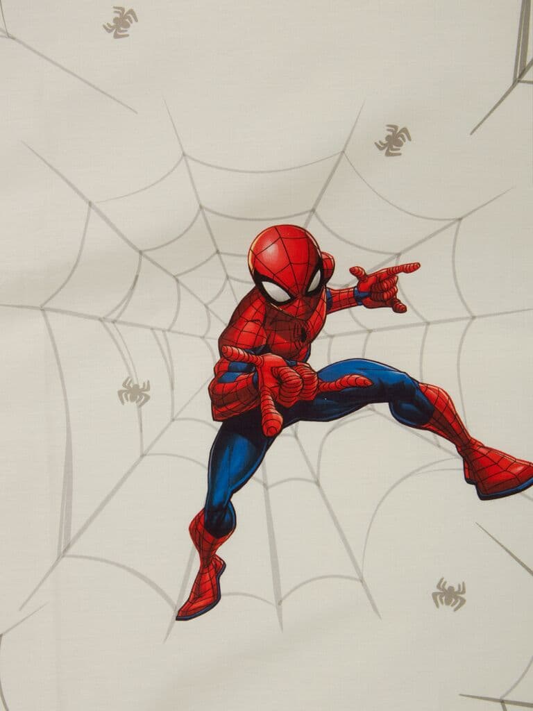 Conjunto capa edredão SPIDERMAN 155x220 branco
