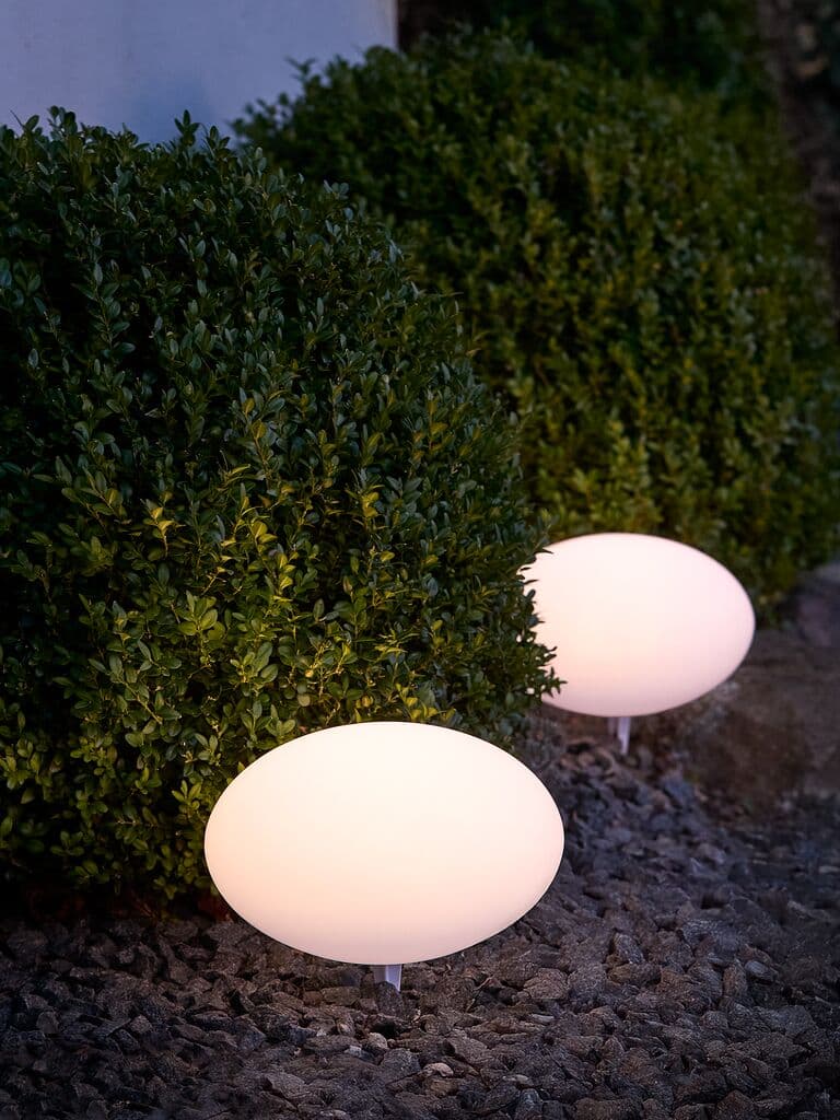 Candeeiro solar HAVESANGER Ø25xA17cm branco