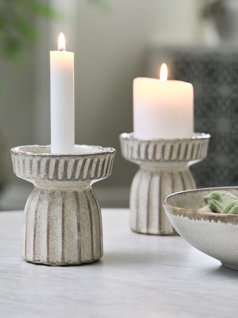 Castiçal INGAR Ø10xA11cm branco