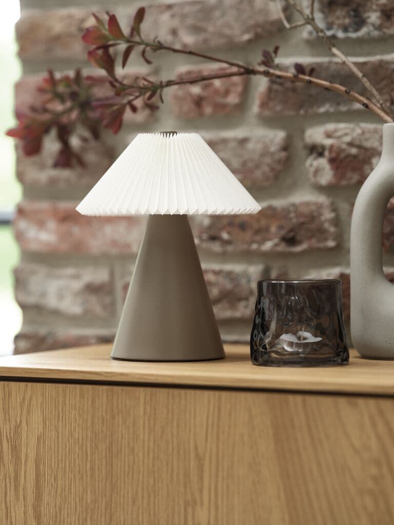 Candeeiro decorativo ESMUND Ø17xA20cm cast/bran temporizador