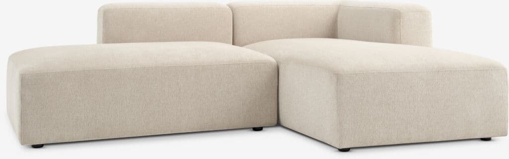 Sofá modular SKEJBY 2 lugares chaise-longue/aberto cor areia