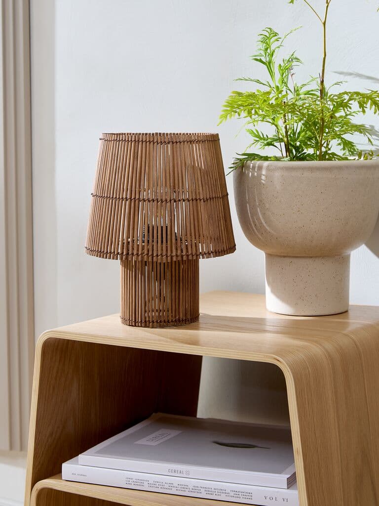 Candeeiro de mesa HANNIBAL Ø19xA25cm bambu