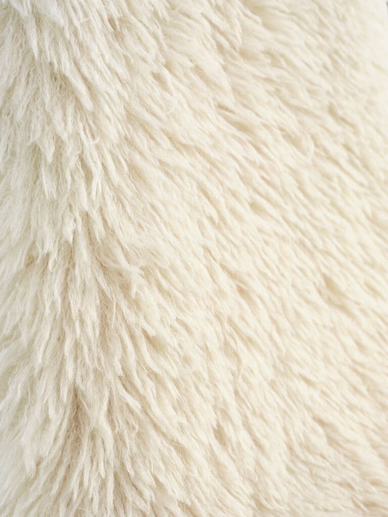 Cadeira de jantar JONSTRUP tecido teddy branco/cor carvalho