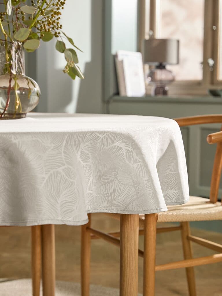 Toalha de mesa STILKEG Ø160 bege