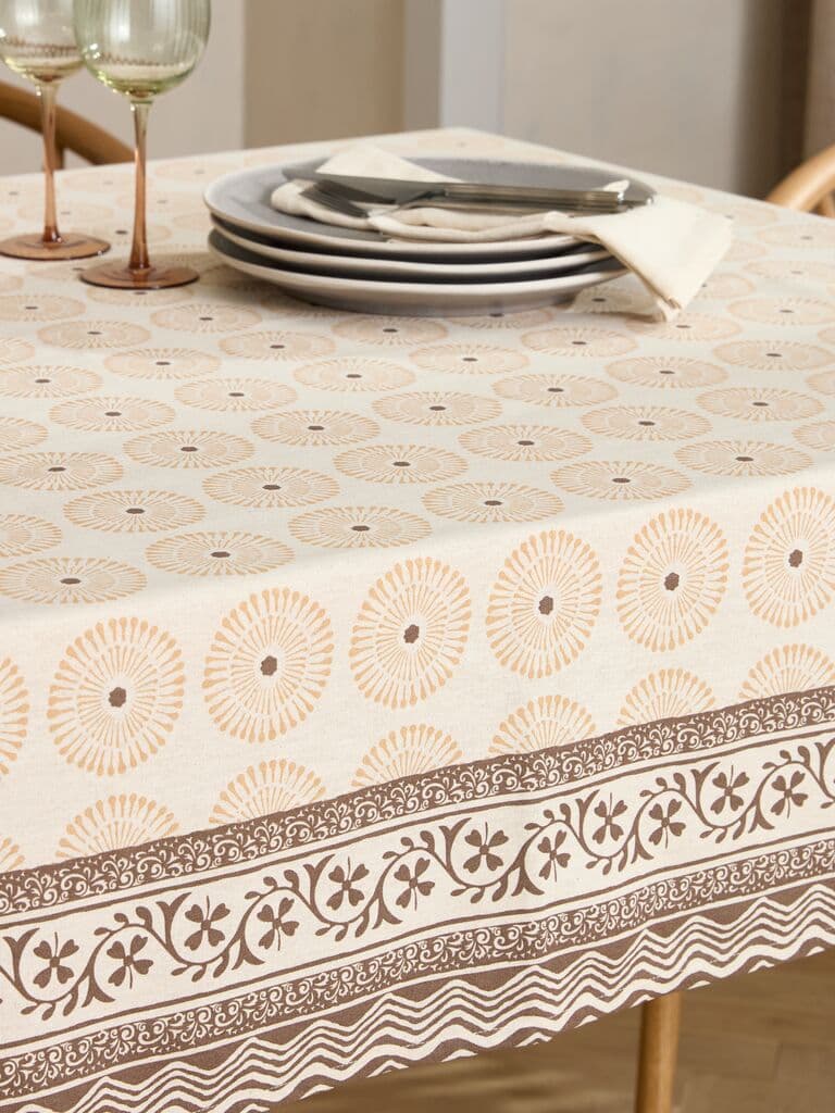 Toalha de mesa BRUNMYRAK 140x240 bege/castanho