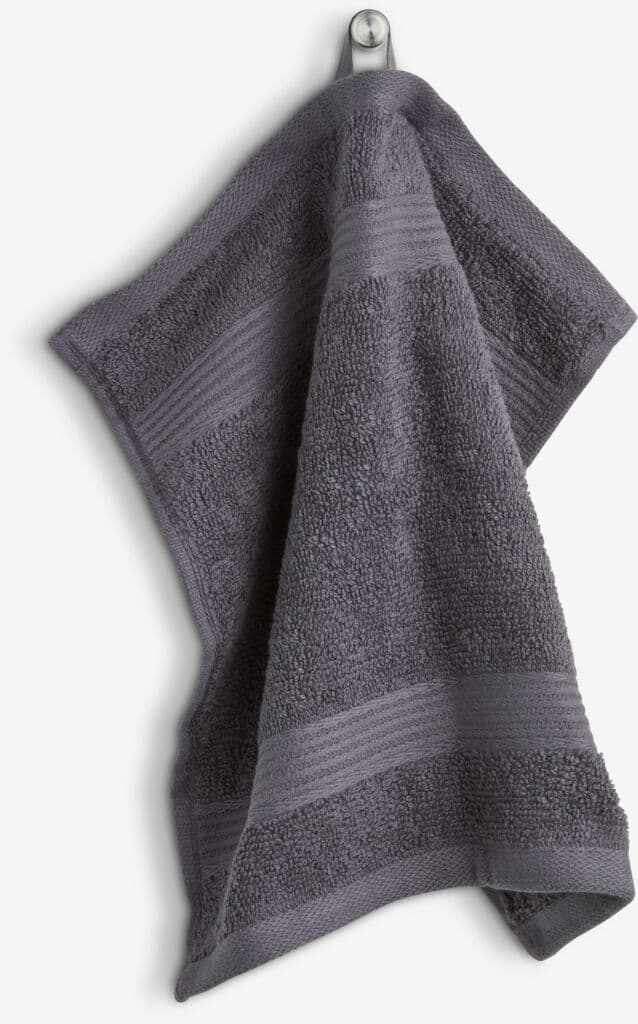 Toalha de rosto KARLSTAD 28x30 cinzento escuro