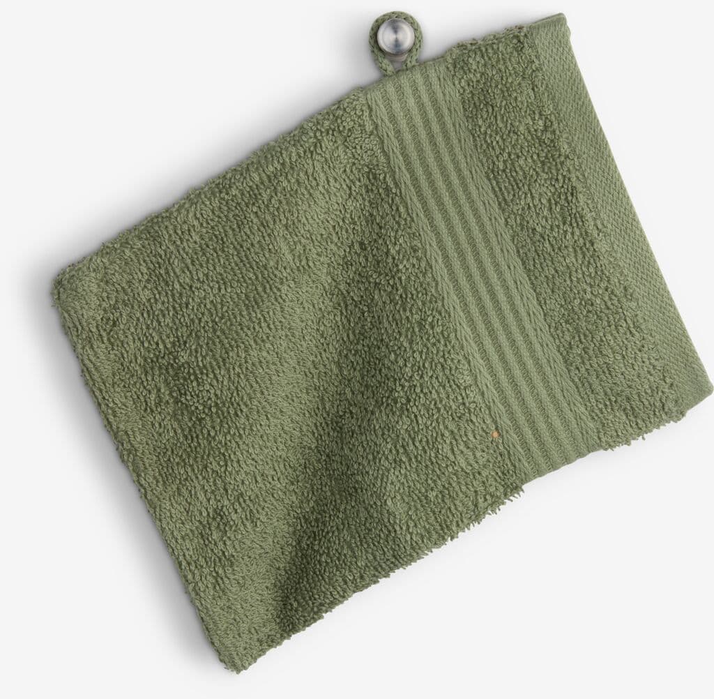Luva de banho KARLSTAD 15x21 verde-tropa