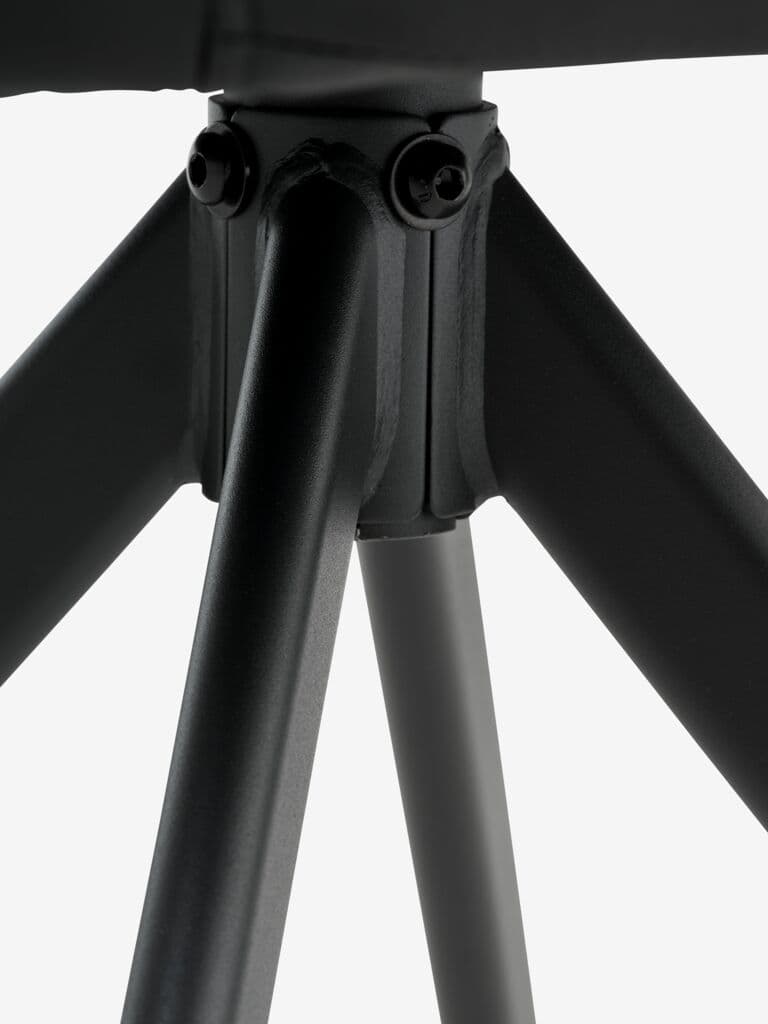 Cadeira de jantar ROSTRUP giratória preto