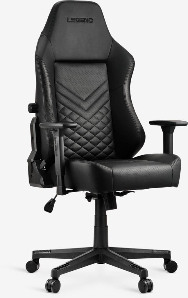 Cadeira gaming ABILDAA pele sintética preto