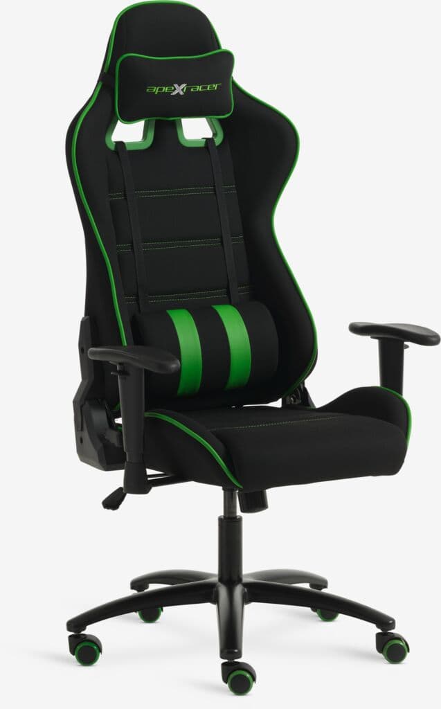 Cadeira gaming LAMDRUP preto/verde