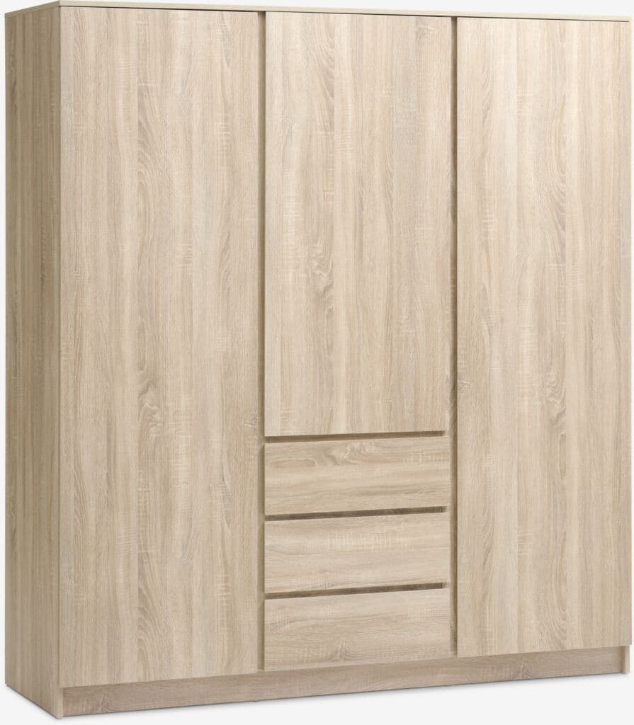 Roupeiro LIMFJORDEN 180x200 combi cor carvalho claro