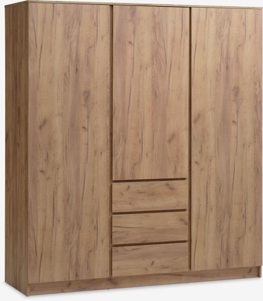 Roupeiro LIMFJORDEN 180x200 combi cor carvalho natural