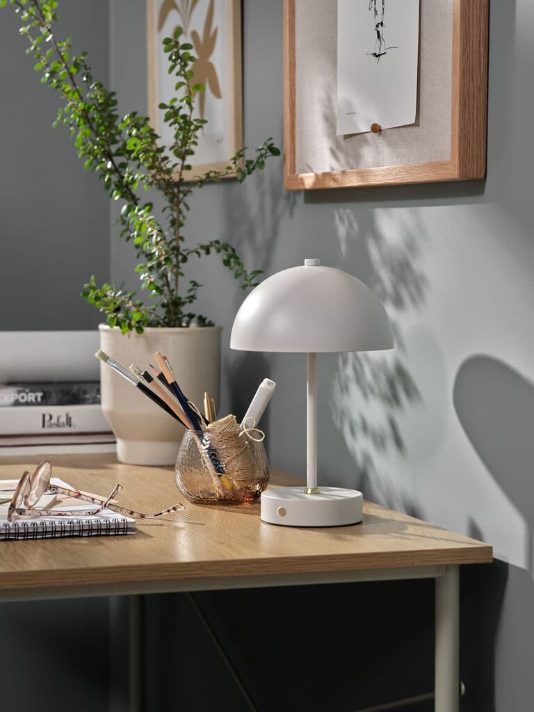 Candeeiro decorativo KENT Ø16xA25cm tátil e temporizador