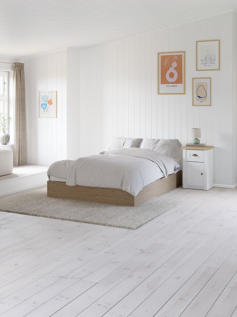 Colchão espuma 140x190cm WELLPUR KVITA GF85 branco