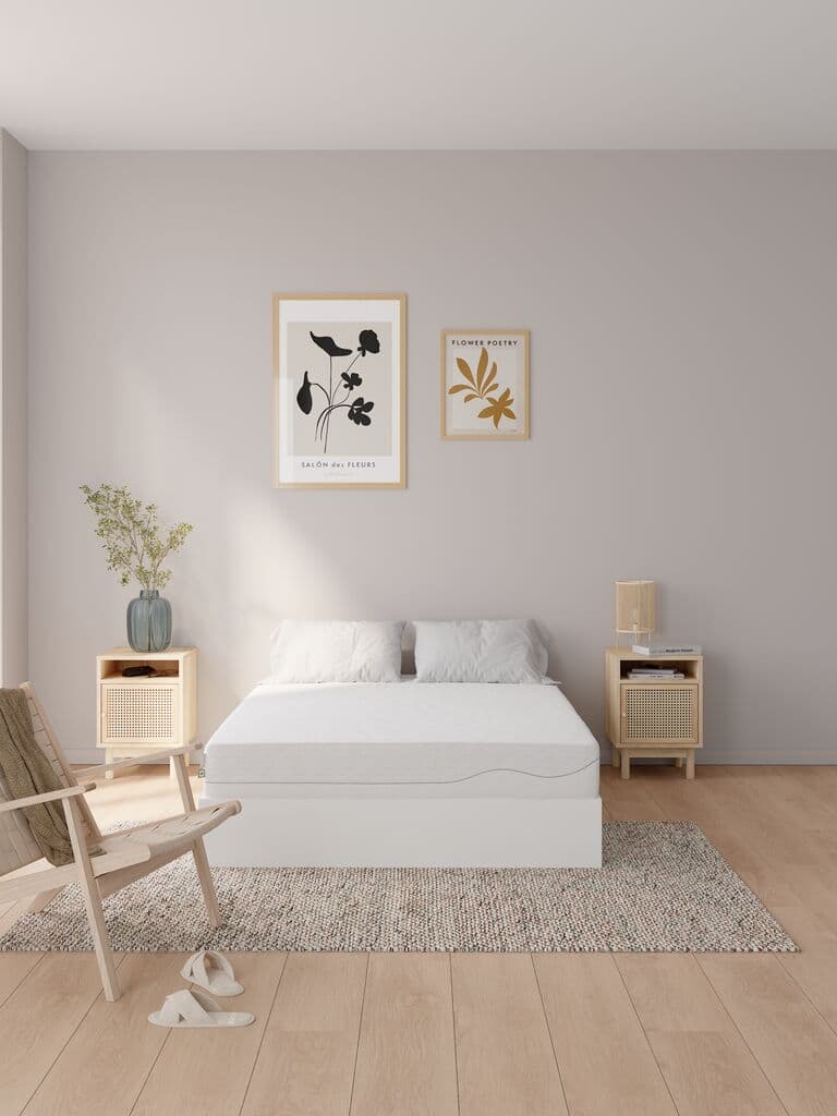 Colchão espuma 140x190cm WELLPUR KVITA GF85 branco